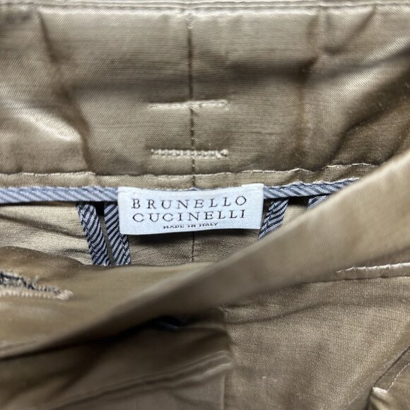 Brunello Cucinelli Cargo Wide Legged Dress Pants Size 6 - Picture 2 of 11